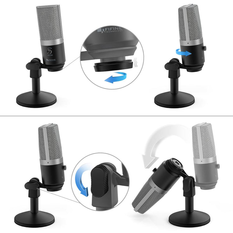 FIFINE USB Microphone for laptop and Computers for Recording Streaming Voice overs Podcasting for Audio&Video K670 - Azbrowse