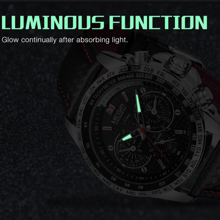 MEGIR Mens Watches Top Brand Luxury Quartz Watch Men Fashion Luminous Army Waterproof Men Wrist Watch  Relogio Masculino 1010G - Azbrowse