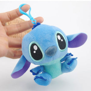 4"10cm Disney Lilo Stitch Plush Toys Dolls with Plastic hook Plush Keychain Pendant Soft Stuffed For Kids Baby Gifts - Azbrowse