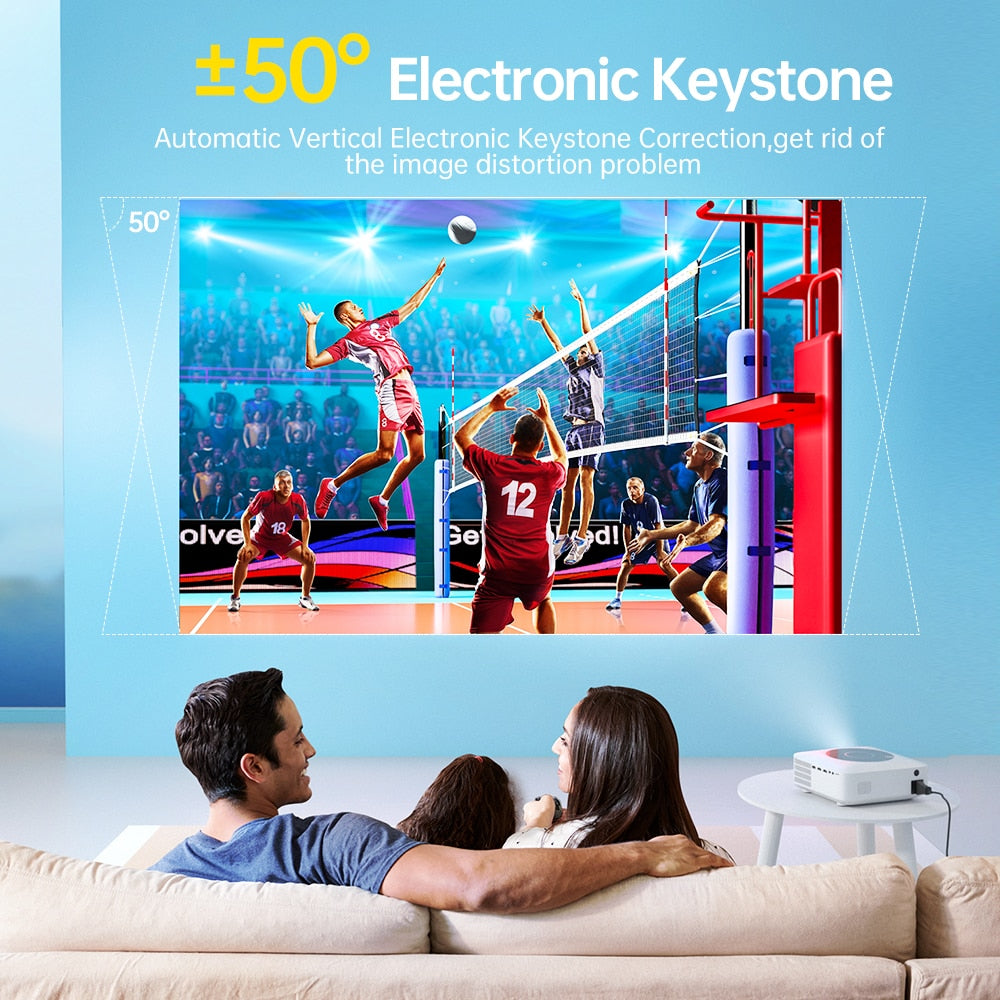 VANKYO 1080P Projector Leisure 530W Full HD 5G WiFi Projector Support 4K Synchronize Mirroring File SYNC Screen MINI Projector - Azbrowse