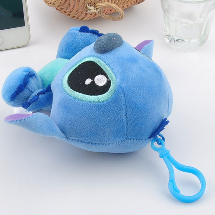 4"10cm Disney Lilo Stitch Plush Toys Dolls with Plastic hook Plush Keychain Pendant Soft Stuffed For Kids Baby Gifts - Azbrowse