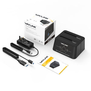 Wavlink HDD Docking Station Sata Hard Drive Enclosure SATA to USB 3.0 Adapter UASP For 2.5 3.5 SSD Disk Case HD Box Dock - Azbrowse