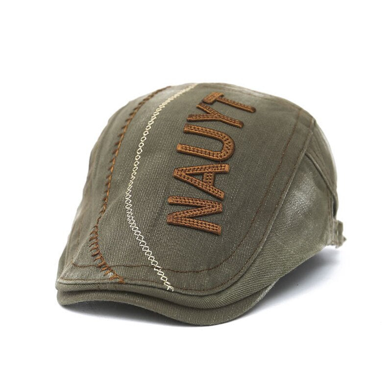New Men Visors Cap for Women Outdoor Sports Denim Soft Berets Caps Summer Letter Embroidery Driving Hats Peak Hunting Cap