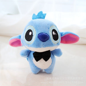 4"10cm Disney Lilo Stitch Plush Toys Dolls with Plastic hook Plush Keychain Pendant Soft Stuffed For Kids Baby Gifts - Azbrowse