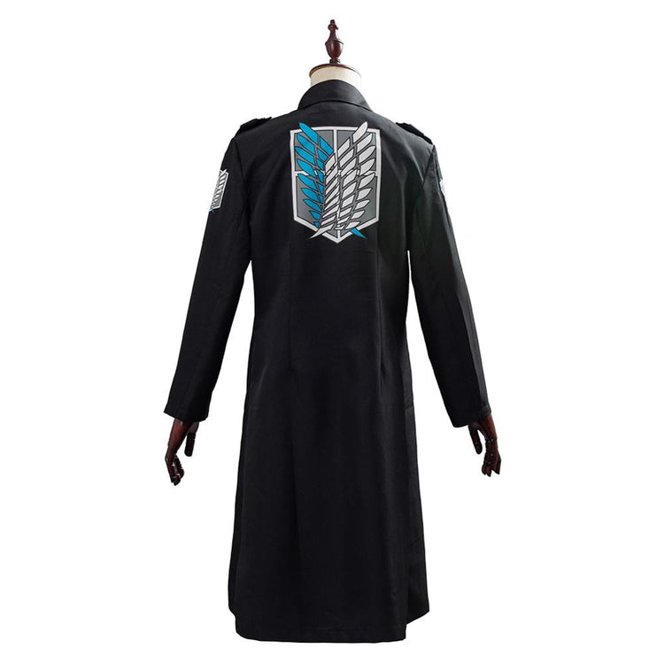 Attack on Titan Levi Rivaille Jacket Cloak Halloween Cosplay Costume Men Women Anime Trench Coat - Azbrowse