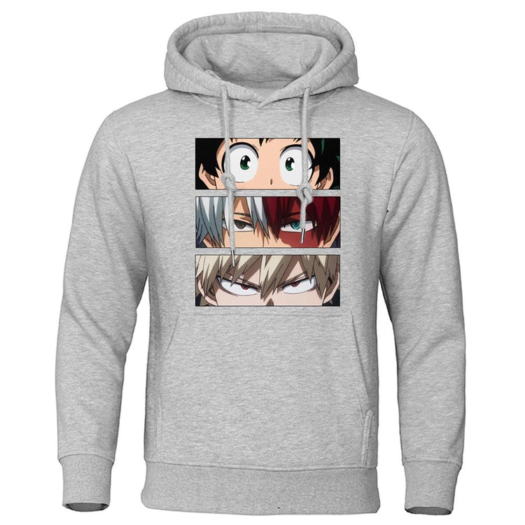 Men's Hoodies My Hero Academia Anime Sweatshirts Quality Streetwear Male Pullovers Tracksuit Fleece Warm Casual Hoodie Clothing - Azbrowse