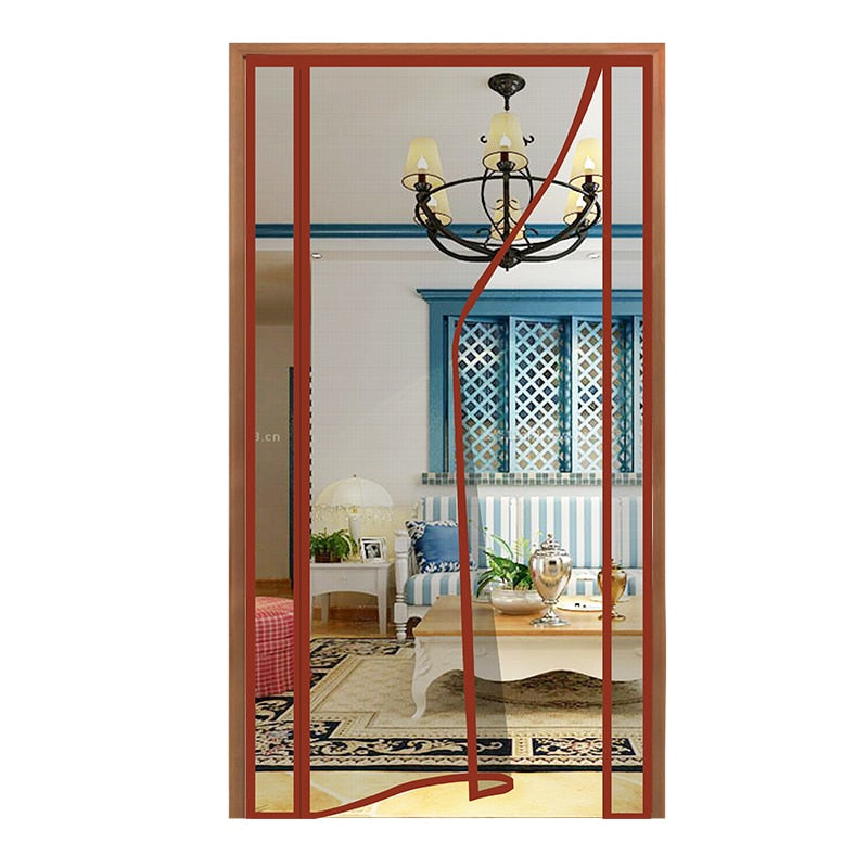 Summer Magnetic Curtains Screen Mesh On The Door Mosquito Net Anti Fly Insect Door Mesh Automatic Closing Size Can Be Customized - Azbrowse
