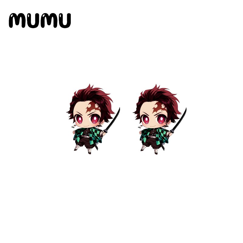 2020 New Anime Demon Slayer: Kimetsu No Yaiba Earring Jewelry Epoxy Kamado Tanjirou Nezuko Mask Acrylic Earrings - Azbrowse