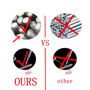 Low Temperature Easy Melt Aluminum Welding Rods Weld Bars Cored Wire 2mm Rod Solder for Soldering Aluminum No Need Solder Powder - Azbrowse