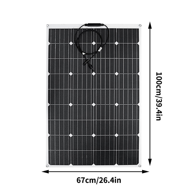 600w 1200w ETFE Solar Panel 12v Photovoltaic Home System Inverter Complete Kit Solar Cell Battery Charger For Car Boat Camping - Azbrowse