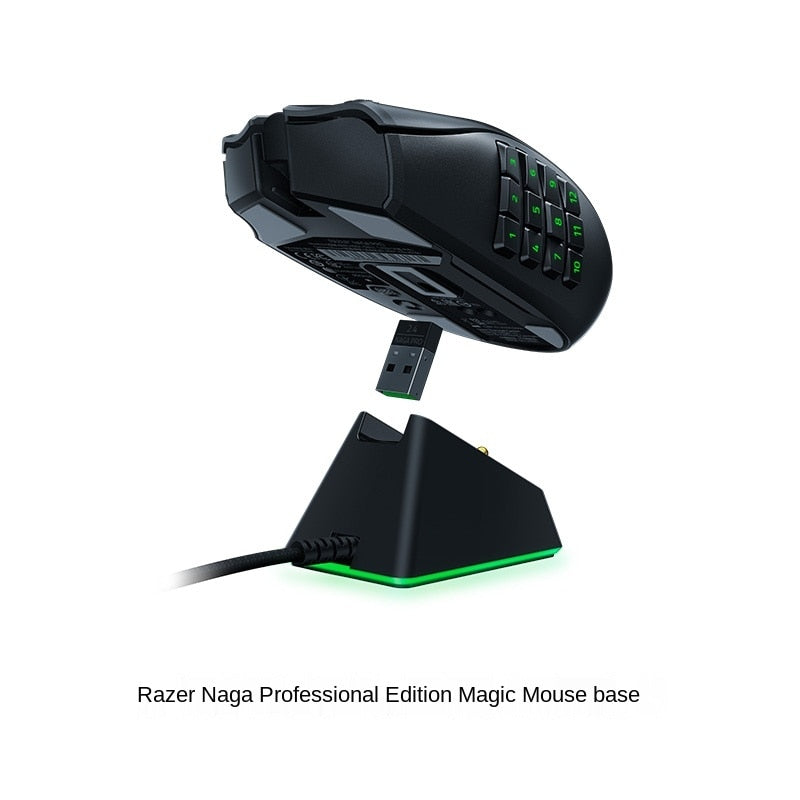 Razer Naga Pro Professional Edition Wireless Bluetooth E-Sports Computer Game Mouse Macro InterchangeableThree Side Key - Azbrowse