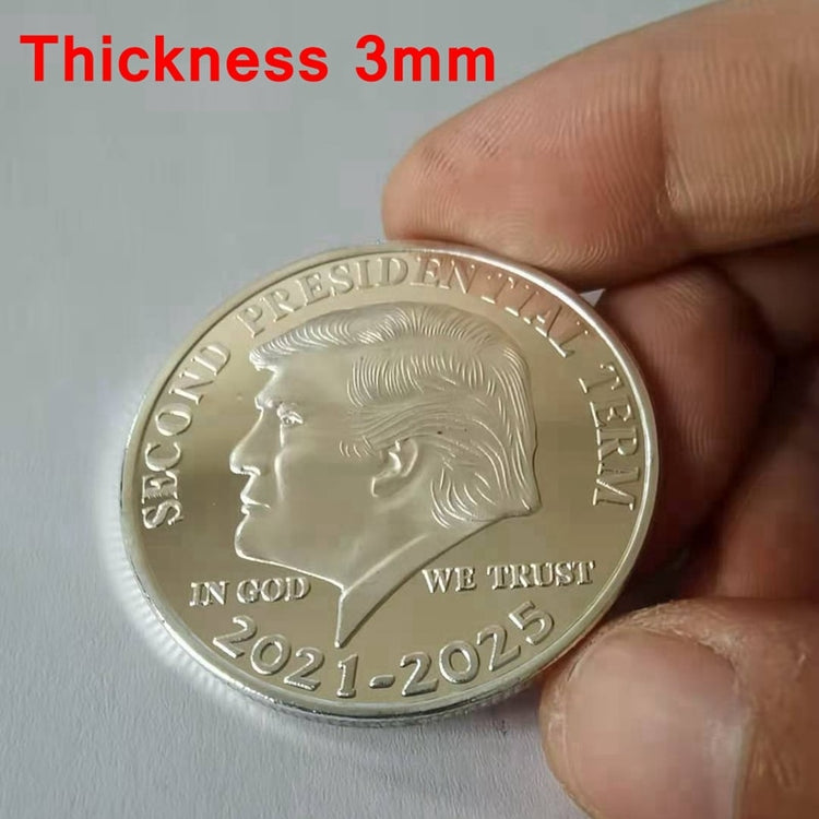 Collectible Gold Coins US Donald Trump Commemorative Coin "Second Presidential Term 2021-2025 IN GOD WE TRUST" - Azbrowse