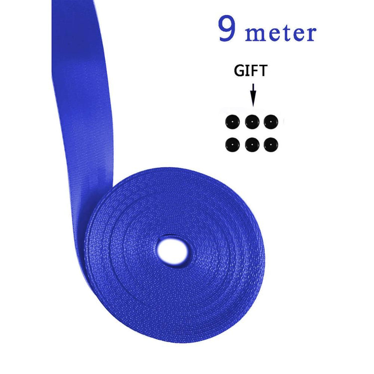 Blue 3M-30M car modified seat belt webbing 3C standard certified child safety belt car accessories - Azbrowse