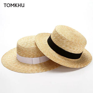 2020 Summer Women Wide Brim Straw Hat Fashion Chapeau Paille Lady Sun Hats Boater Wheat Panama Beach Hats Chapeu Feminino Caps - Azbrowse