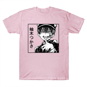 Harajuku T-Shirt Hanako-Kun Anime T Shirt Short Sleeve Printed Tee Shirt Loose Casual Tee Tops - Azbrowse
