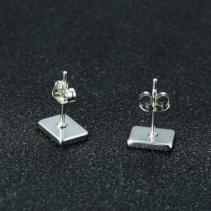 Men's Earring ,Ace of Spades Stud Earrings, Stainless Steel Good Luck Poker Player Cards Earing Jewelry Gift - Azbrowse