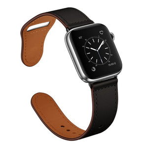 Strap for apple watch band 44mm 45mm 40mm iwatch 38mm 42 leather belt smartwatch bracelet apple watch serie 6 SE 4 3 7 41mm ban - Azbrowse