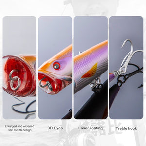 NOEBY Topwater Popper Fishing Lures 140mm 40g Saltwater Artificial Hard Baits for Sea Fishing Lure - Azbrowse