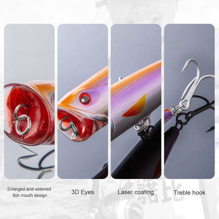 NOEBY Topwater Popper Fishing Lures 140mm 40g Saltwater Artificial Hard Baits for Sea Fishing Lure - Azbrowse
