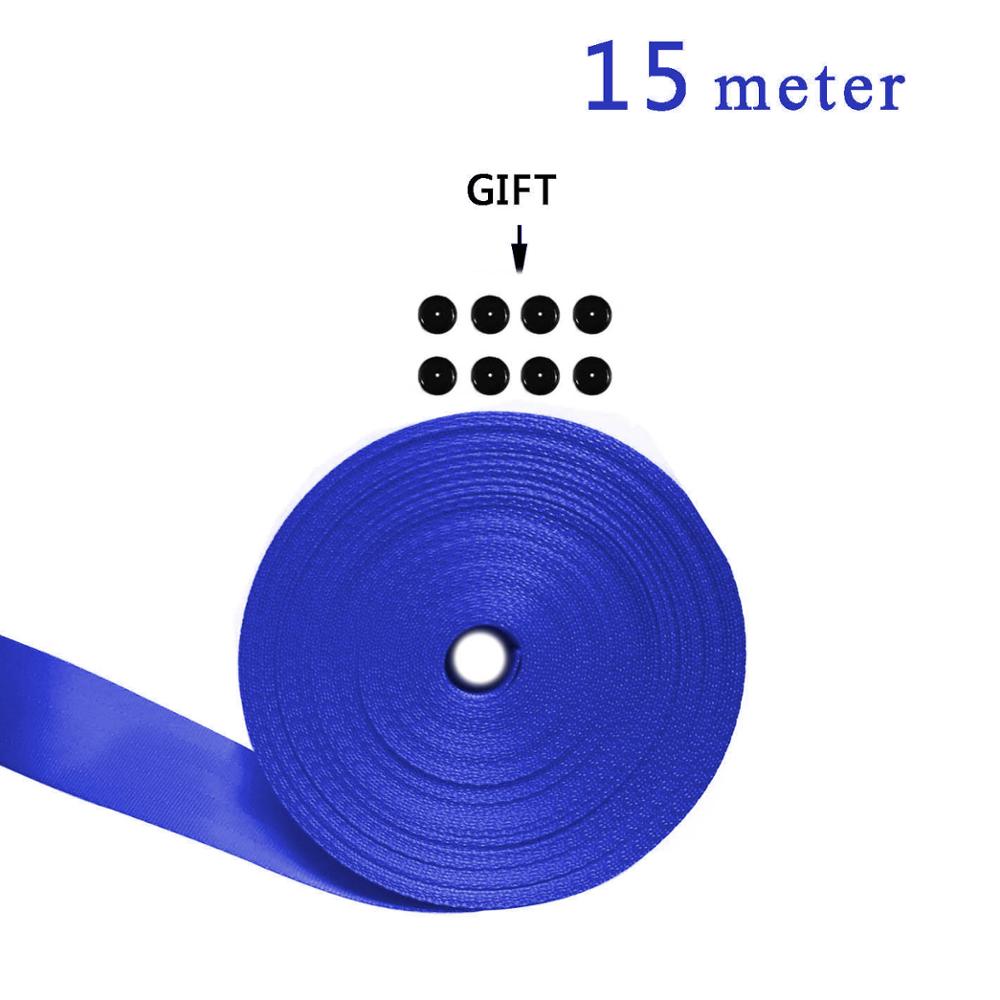 Blue 3M-30M car modified seat belt webbing 3C standard certified child safety belt car accessories - Azbrowse