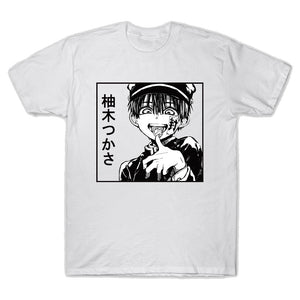 Harajuku T-Shirt Hanako-Kun Anime T Shirt Short Sleeve Printed Tee Shirt Loose Casual Tee Tops - Azbrowse