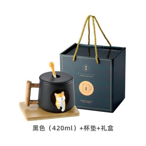 INS Shiba Inu Akita DOG 420ML COFFEE TEA MUGS CUP NORTH EUROPE STYLE FASHION DESIGN - Azbrowse