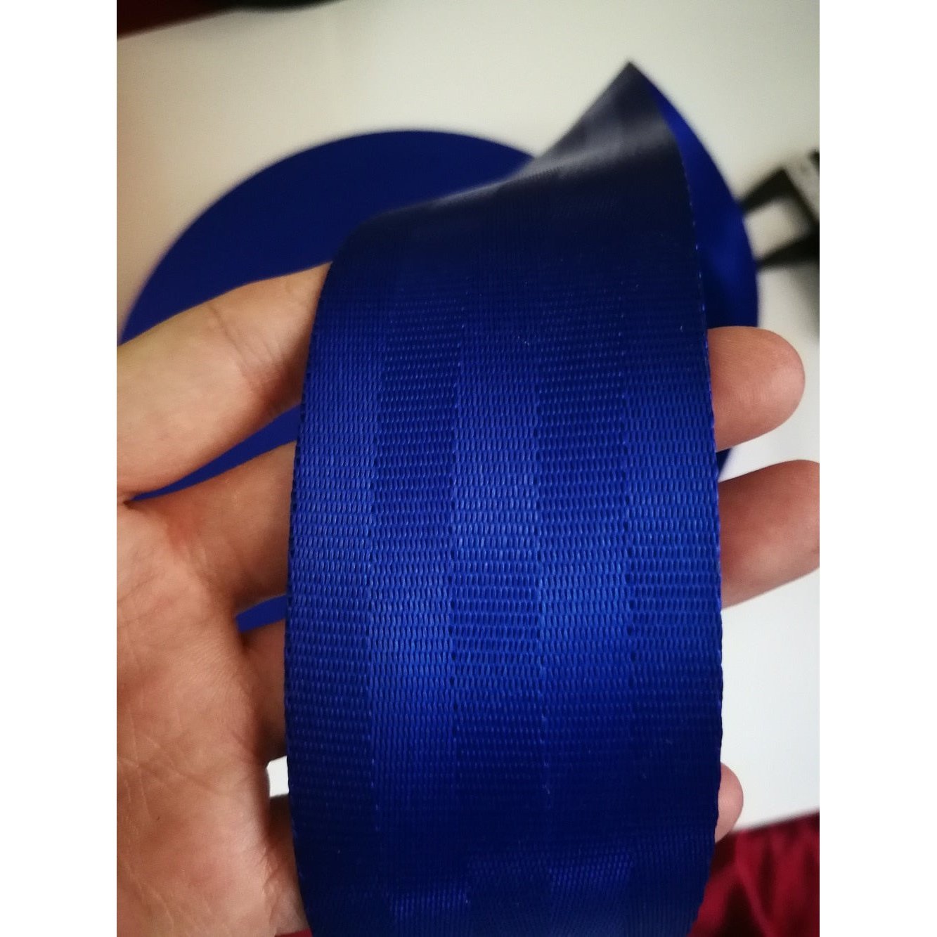 Blue 3M-30M car modified seat belt webbing 3C standard certified child safety belt car accessories - Azbrowse