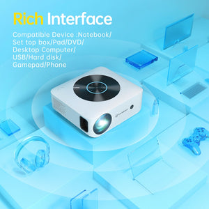 VANKYO 1080P Projector Leisure 530W Full HD 5G WiFi Projector Support 4K Synchronize Mirroring File SYNC Screen MINI Projector - Azbrowse