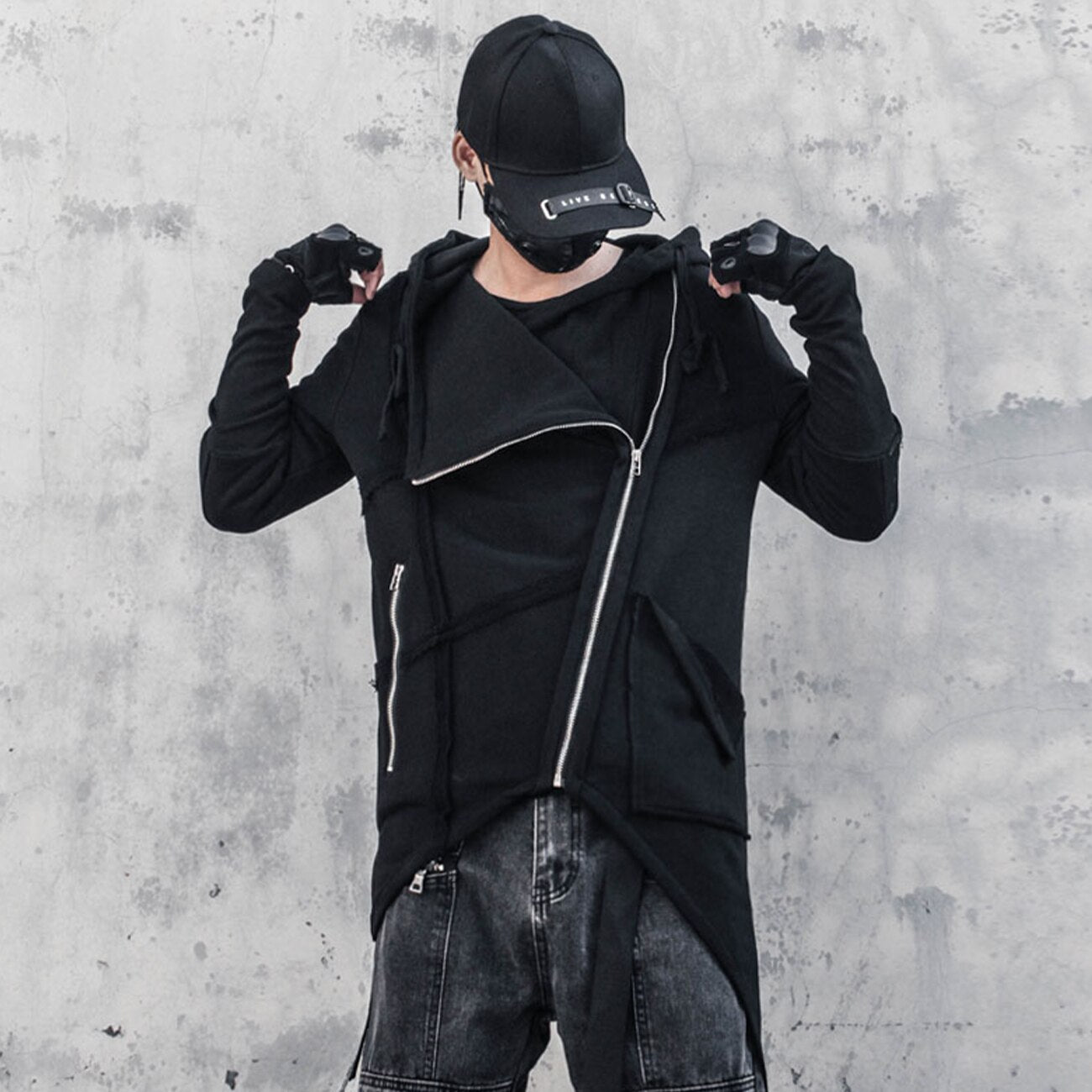 11 BYBB'S DARK Tactical Function Hooded Jackets Men Outwear Streetwear Irregular Zipper Hoodies Oversize Techwear Jacket Coats