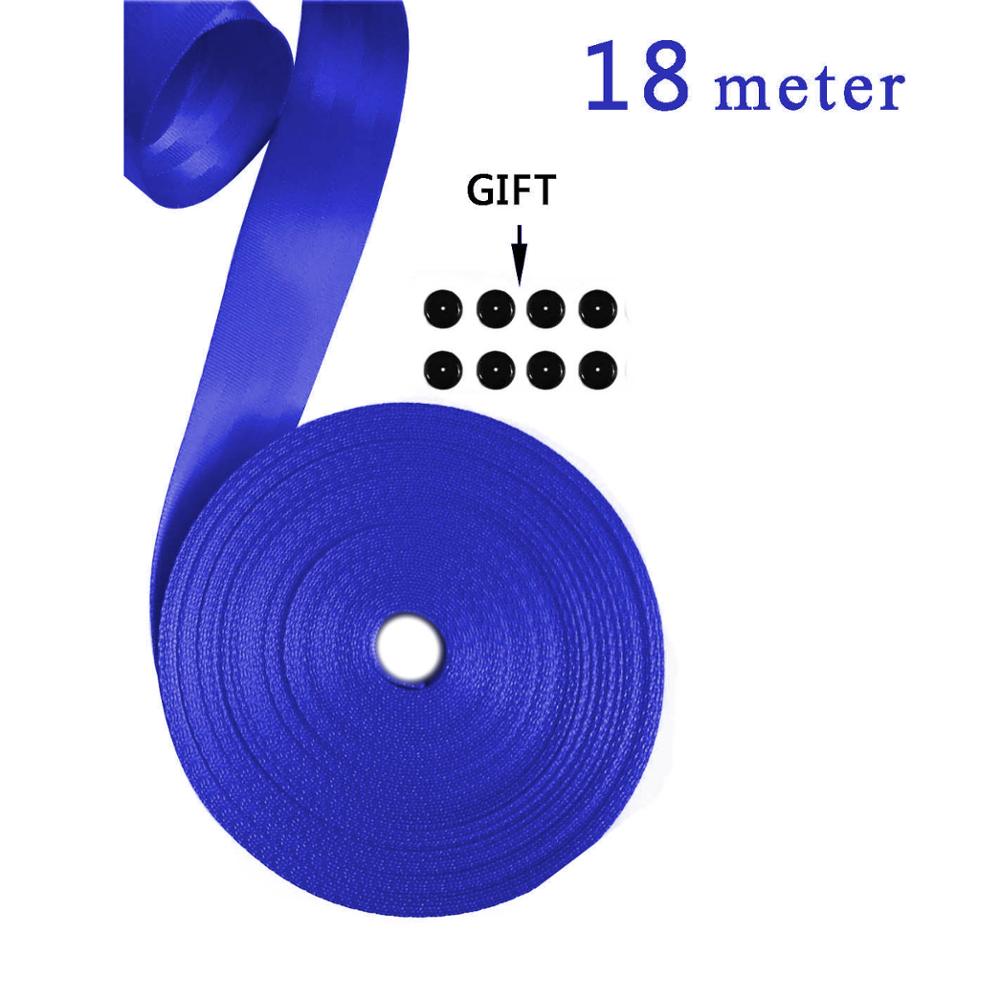 Blue 3M-30M car modified seat belt webbing 3C standard certified child safety belt car accessories - Azbrowse