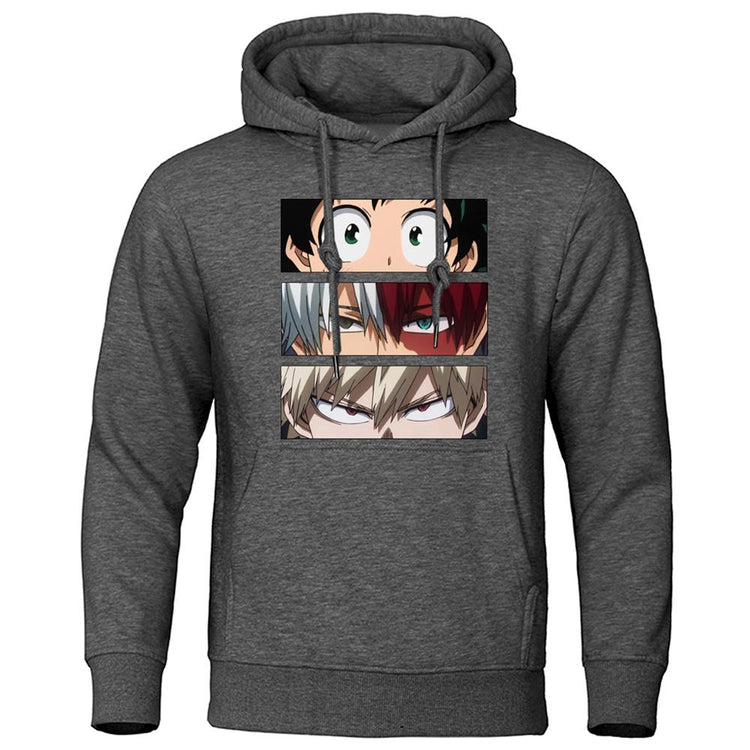 Men's Hoodies My Hero Academia Anime Sweatshirts Quality Streetwear Male Pullovers Tracksuit Fleece Warm Casual Hoodie Clothing - Azbrowse