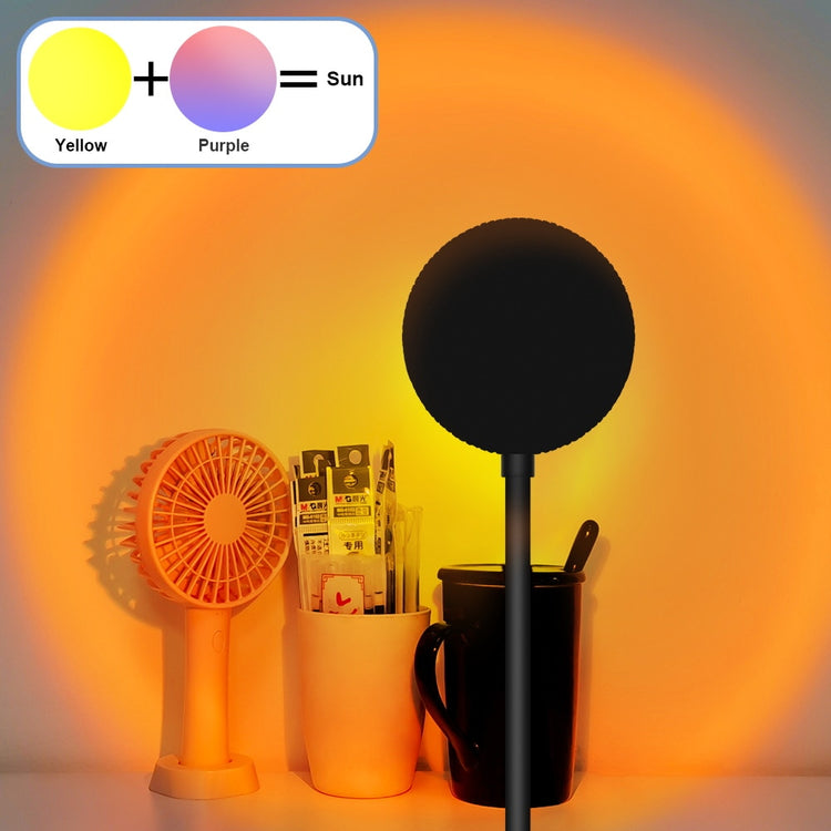 LED Projection Lamp Sunset Light Night LED Sunset Bulb Color Lamp 5V USB Rainbow Lamp Desk LED Decoration Atmosphere Lighting - Azbrowse