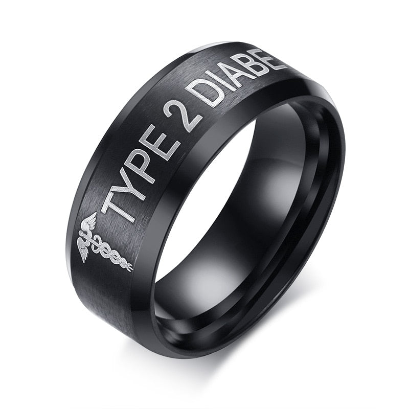 Vnox 8mm Men Ring Stainless Steel Wedding Jewelry Horus Anka Bible Medical - Azbrowse