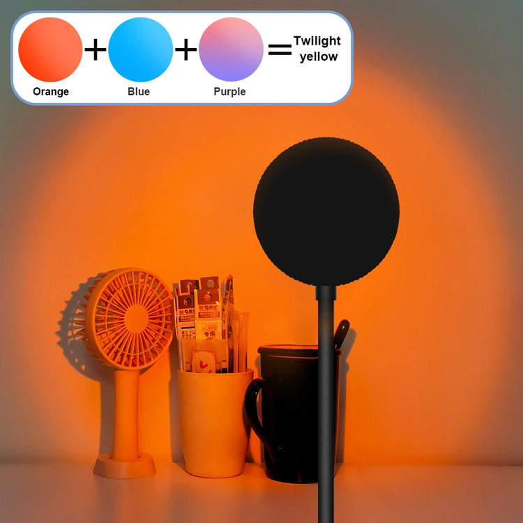 LED Projection Lamp Sunset Light Night LED Sunset Bulb Color Lamp 5V USB Rainbow Lamp Desk LED Decoration Atmosphere Lighting - Azbrowse