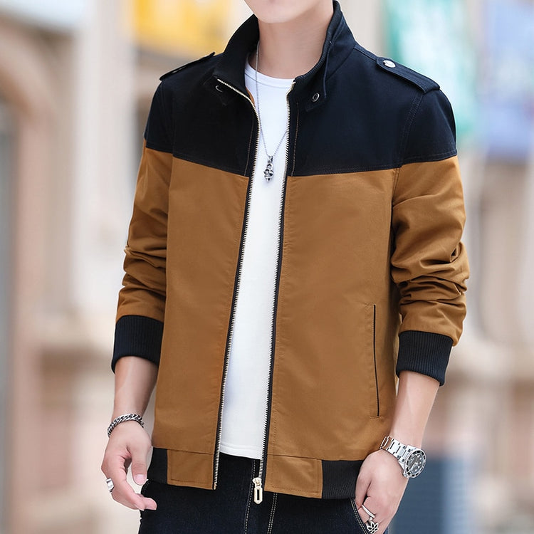 CHAIFENKO Fashion Men Bomber Jacket Casual Thin Slim Baseball Jackets Men Streetwear Hip Hop Windbreaker Zipper Jacket Coat Male - Azbrowse