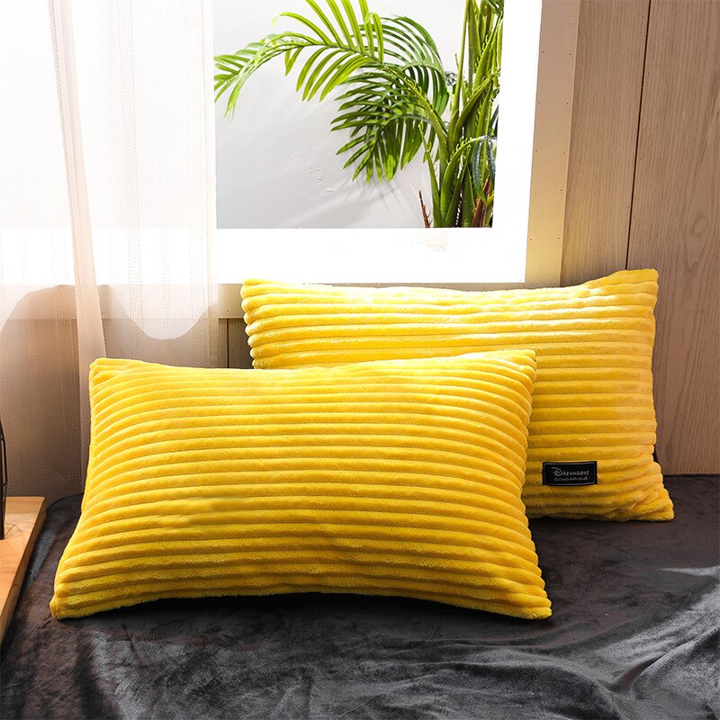 Hot 48x74cm Magic Velvet Pillow Case,Soft Bedding Pillowcase with Invisible Zipper,Rectangle Bed Sleep Pillow Cover/Protectors