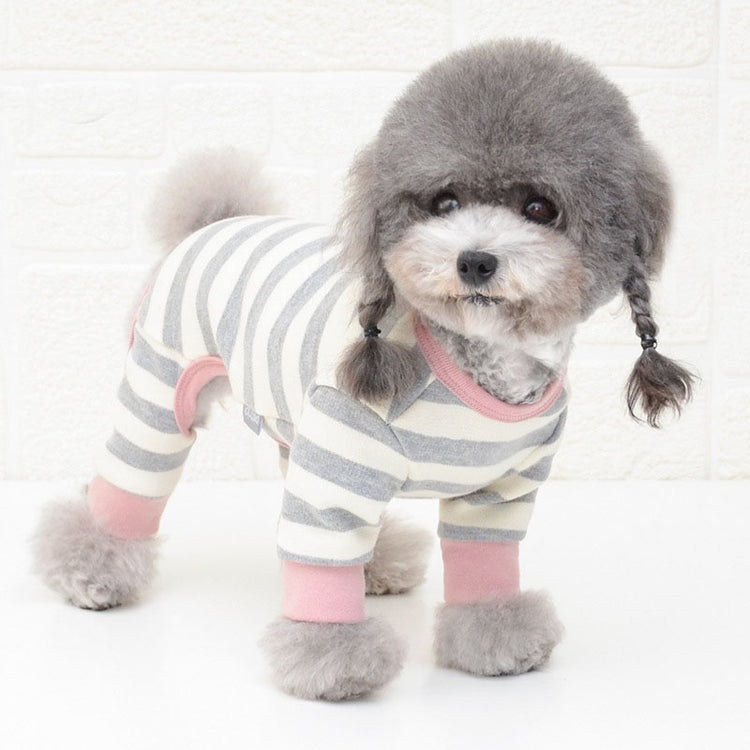 Cotton Pet Clothes Bear Pattern Dog Pajamas Jumpsuit 4 Legs Coat O-neck Tshirt Sweatshirt Pajamas Overalls Puppy Cat Tracksuits - Azbrowse