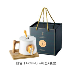 INS Shiba Inu Akita DOG 420ML COFFEE TEA MUGS CUP NORTH EUROPE STYLE FASHION DESIGN - Azbrowse