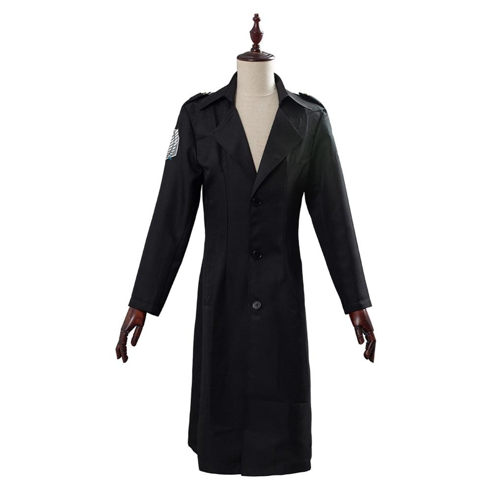 Attack on Titan Levi Rivaille Jacket Cloak Halloween Cosplay Costume Men Women Anime Trench Coat - Azbrowse