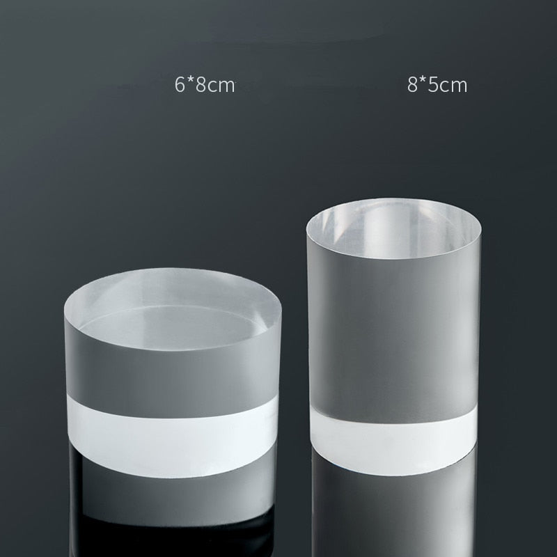 Acrylic Transparent Geometry Photography Props Scene Round Cylindrical Spherical Square Cosmetic Jewelry Props - Azbrowse