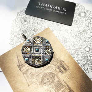 Pendant Blue Africa Ornament,Brand New Fashion Jewelry 925 Sterling Silver Bijoux Necklace Accessories Gift For Woman @ - Azbrowse