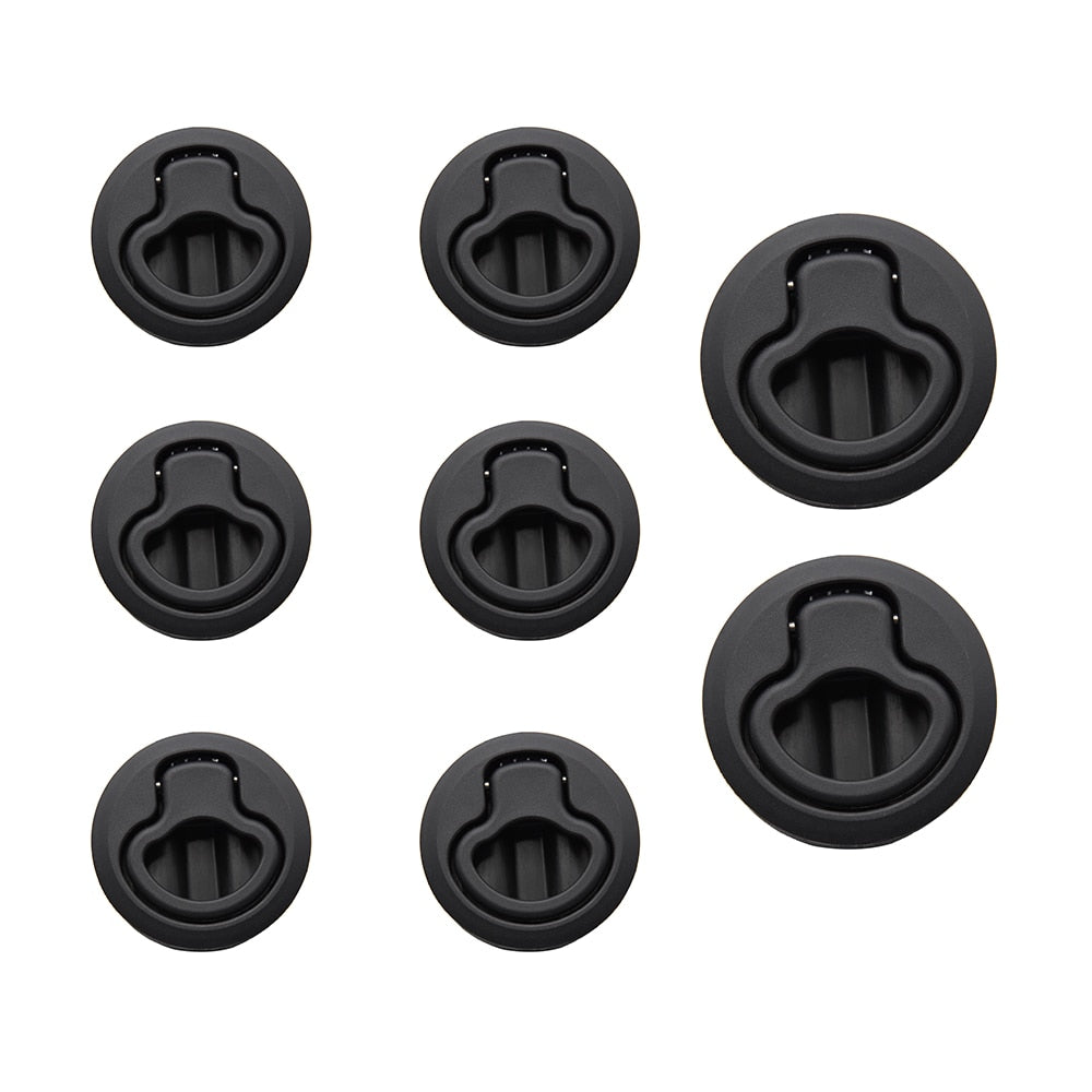 1pcs/2pcs/4pcs/10pcs Round Flush Pull Slam Latch for RV Boat Marine Deck Hatches Lift Pull Handle Non Key Marine Deck Locker - Azbrowse