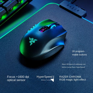 Razer Naga Pro Professional Edition Wireless Bluetooth E-Sports Computer Game Mouse Macro InterchangeableThree Side Key - Azbrowse