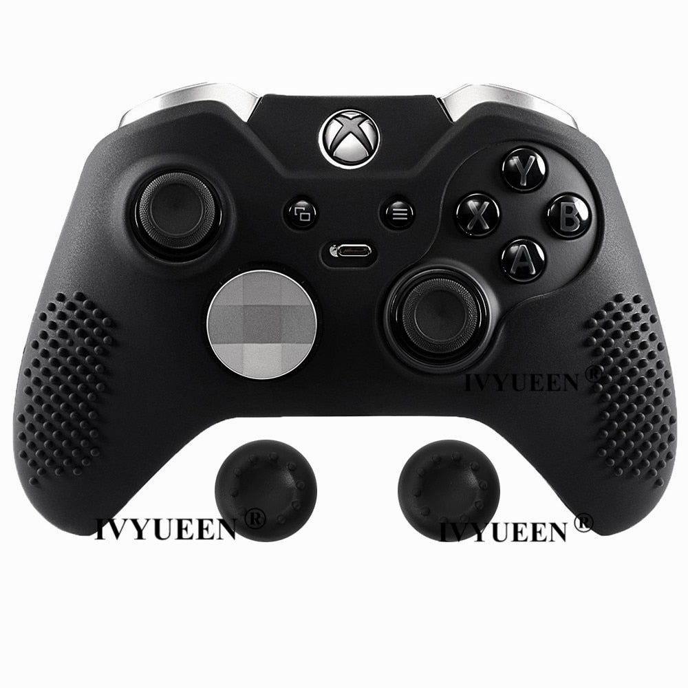 IVYUEEN Anti-Slip Silicone Protective Case Skin for Microsoft Xbox One Elite Controller Cover Thumb Stick Grips Joystick Caps - Azbrowse