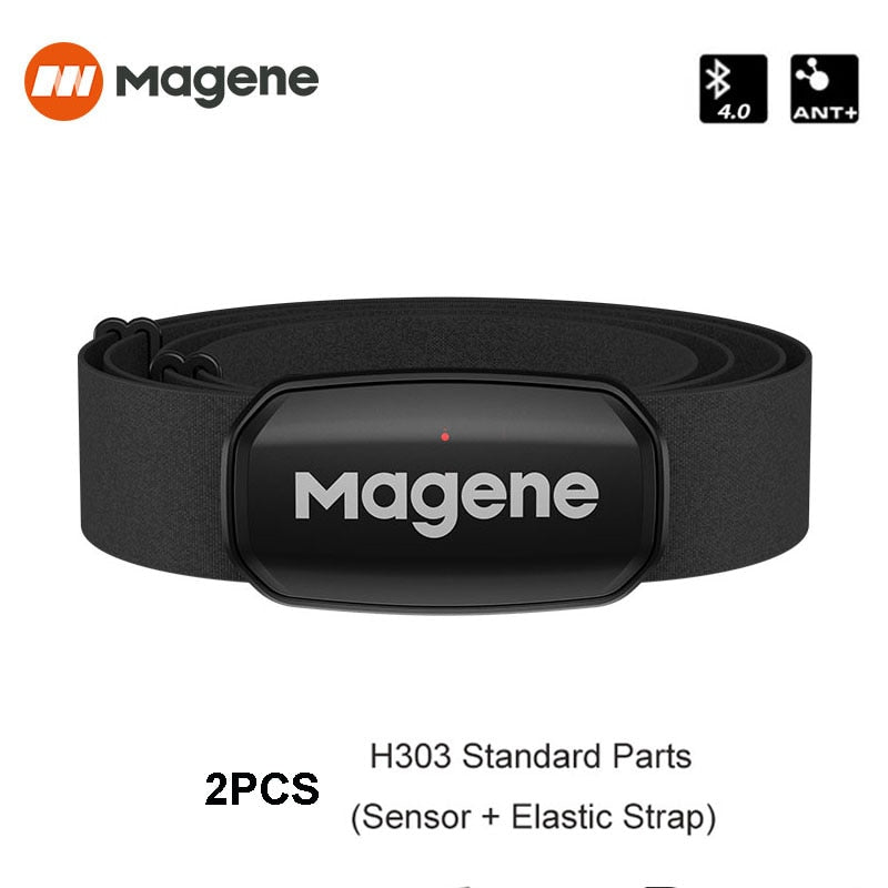 Magene H303 Heart Rate Monitor Mover Sensor Dual ANT Bluetooth With Chest Strap Cycling Computer Bike Wahoo Garmin Sports