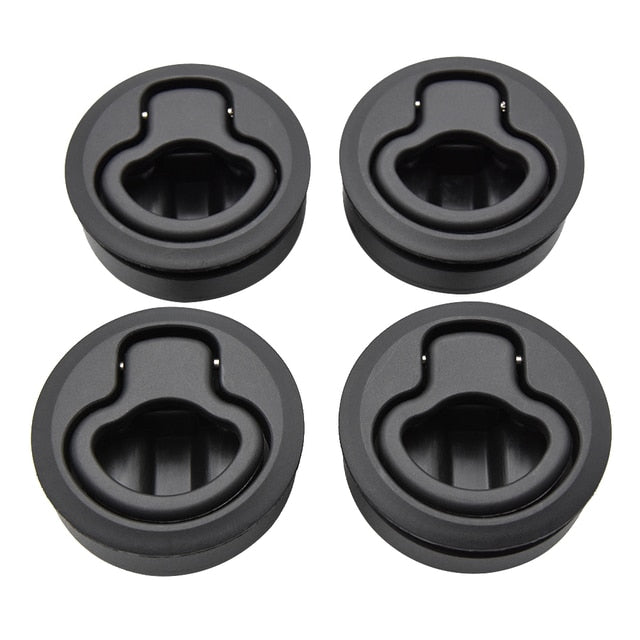 1pcs/2pcs/4pcs/10pcs Round Flush Pull Slam Latch for RV Boat Marine Deck Hatches Lift Pull Handle Non Key Marine Deck Locker - Azbrowse