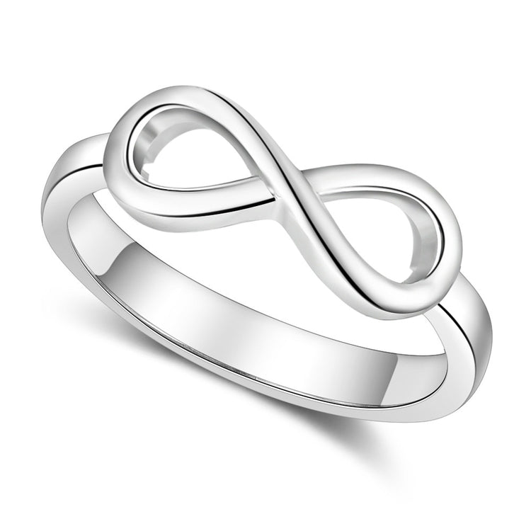 Personalized Infinity Ring Silver Color Custom Name Wedding Gift Love Forever Ring for Women Fashion Jewelry Lam Hub Fong - Azbrowse