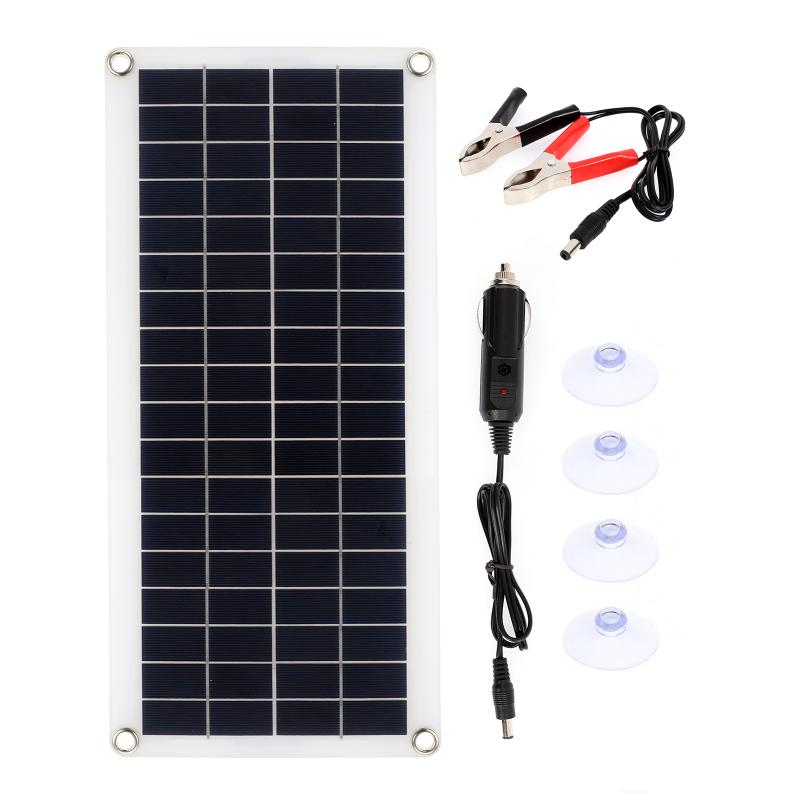300W Solar Panel Kit Complete 12V USB With 10-60A Controller Solar Cells for Car Yacht RV Boat Moblie Phone Battery Charger - Azbrowse