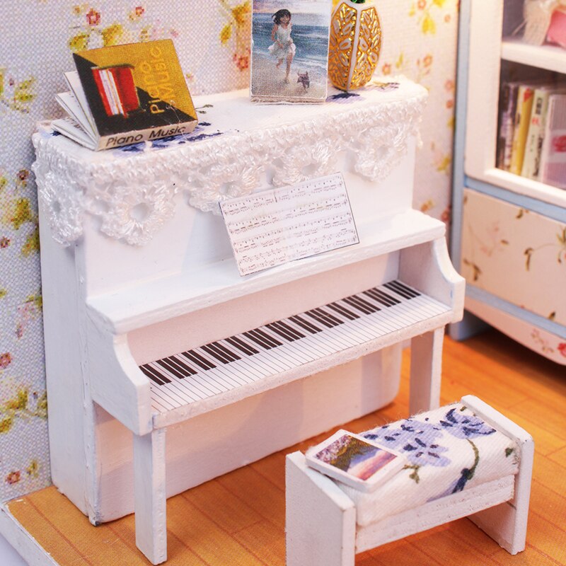 CuteBee Miniatur Furniture for Dolls House Accessories Mini House Toy Hous DIY Dollhouse Kit Gift for Girls Friend Children - Azbrowse