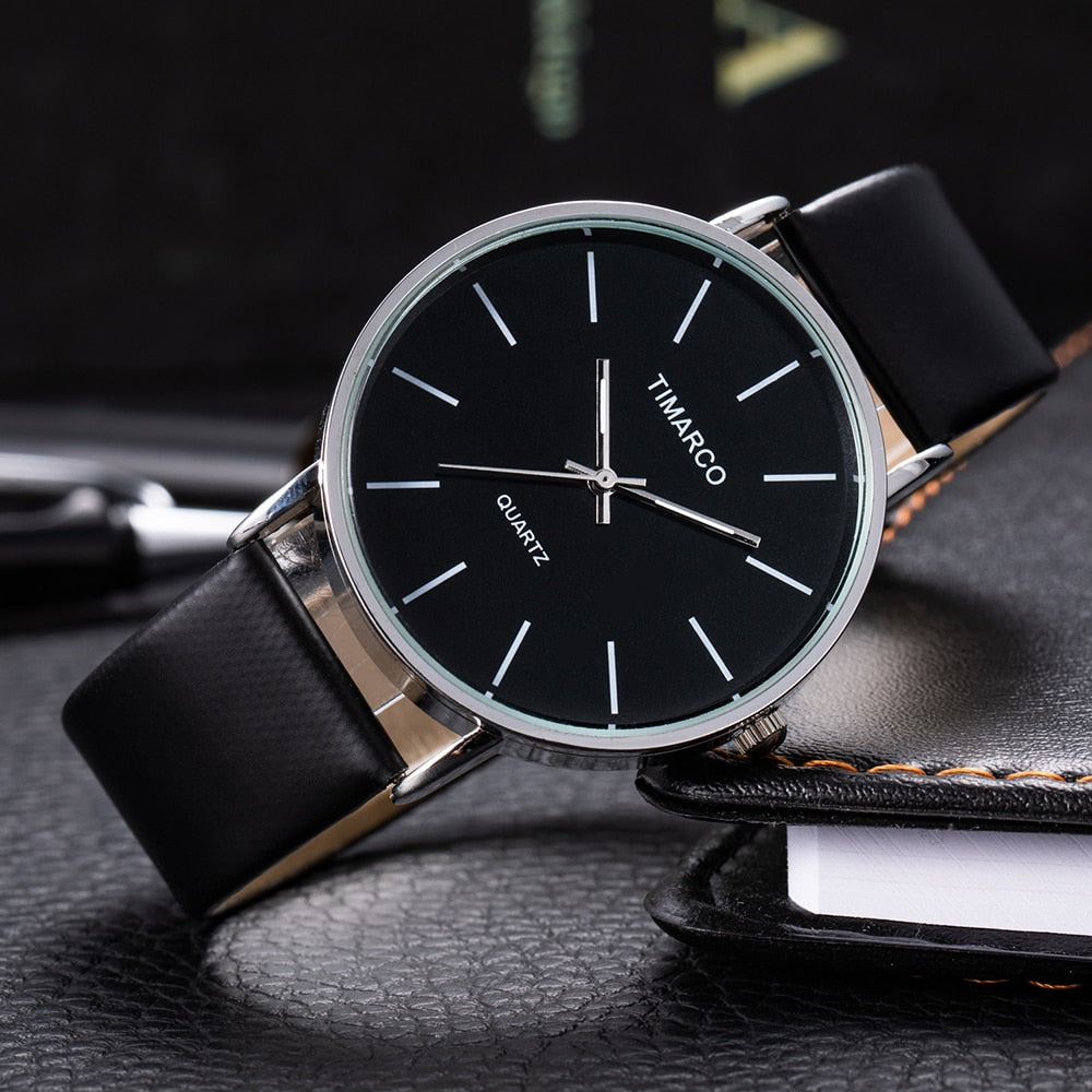 Luxury Women Watches 2023 New Stylish Silver Minimalist Business Ladies Quartz Watch Breathable Leather Steel Clock Reloj Mujer - Azbrowse